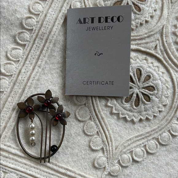 Art Deco Style Brooch - Czech Republic - Picture 7 of 12